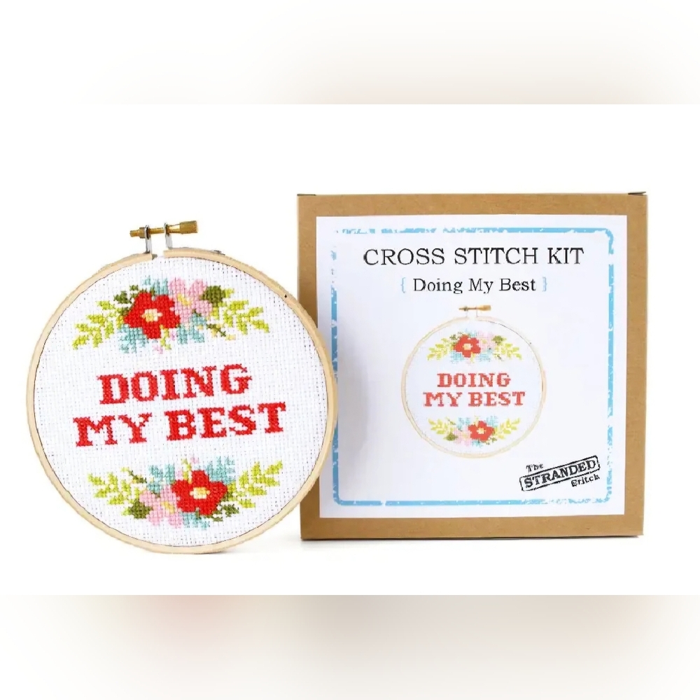 'Doing My Best' Cross Stitch Kit